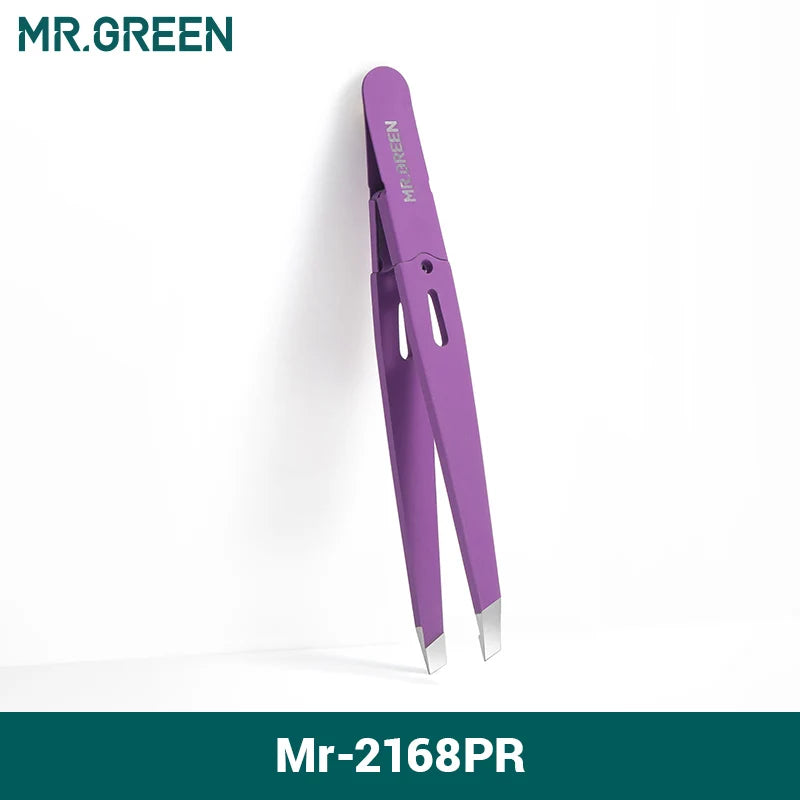 Lustrelle MR.GREEN Eyebrow Tweezer Colorful