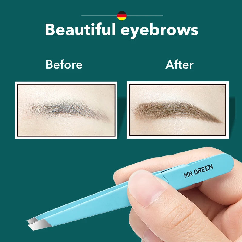 Lustrelle MR.GREEN Eyebrow Tweezer Colorful