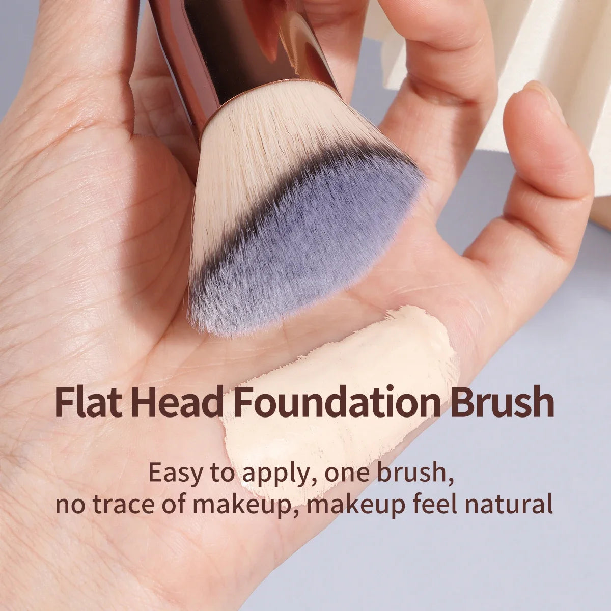 Lustrelle MAANGE 2PCS Foundation Makeup Brush Set Flat