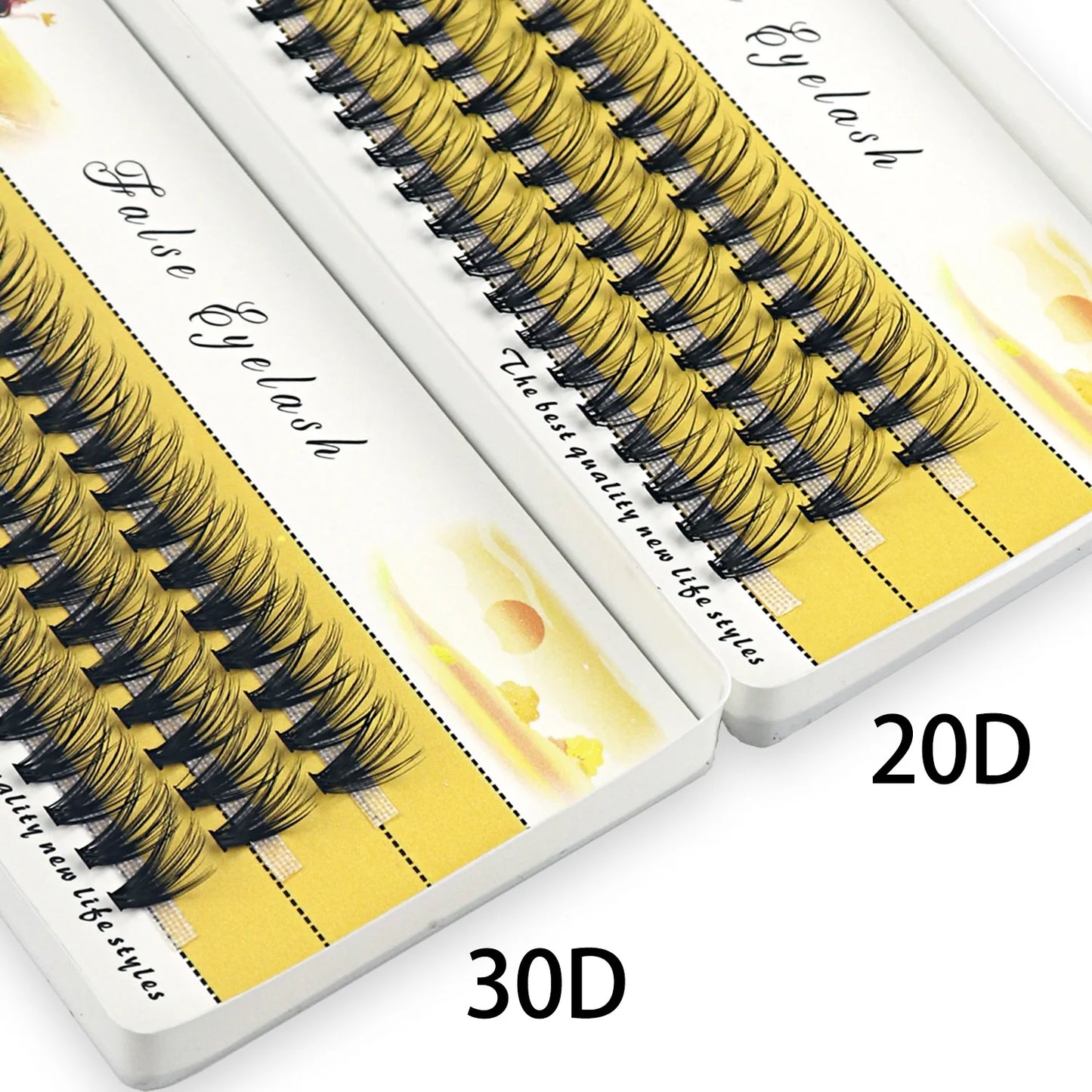 Lustrelle 20D/30D Mink Eyelashes 1 Box/60 Bundles Natural Eyelash extensions