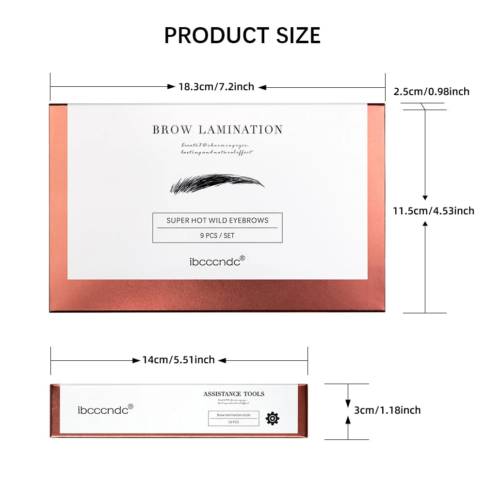 Lustrelle 2 in 1 set eyebrow lamination and eyebrow tinting kit