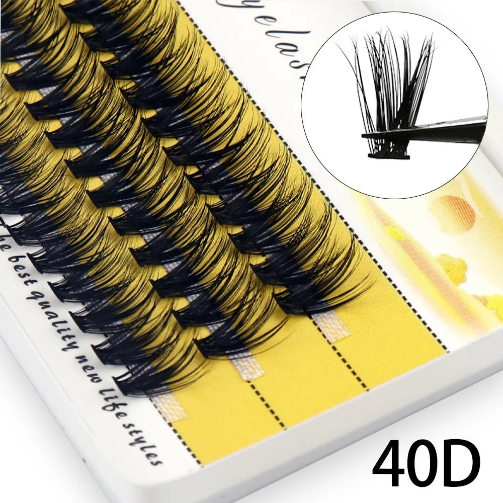 Lustrelle 20D/30D Mink Eyelashes 1 Box/60 Bundles Natural Eyelash extensions