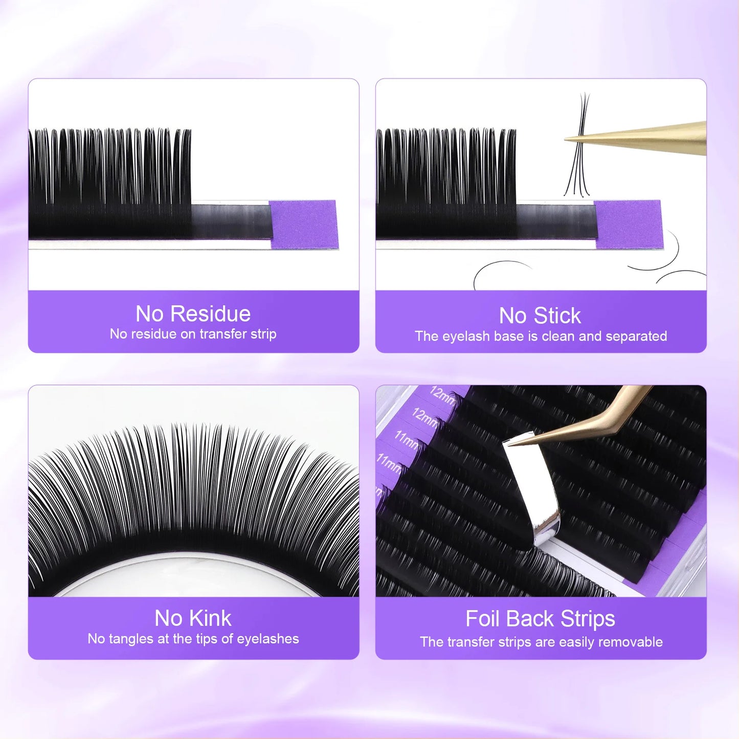 Lustrelle NAGARAKU Individual Lashes Premium Classic Eyelash Extension