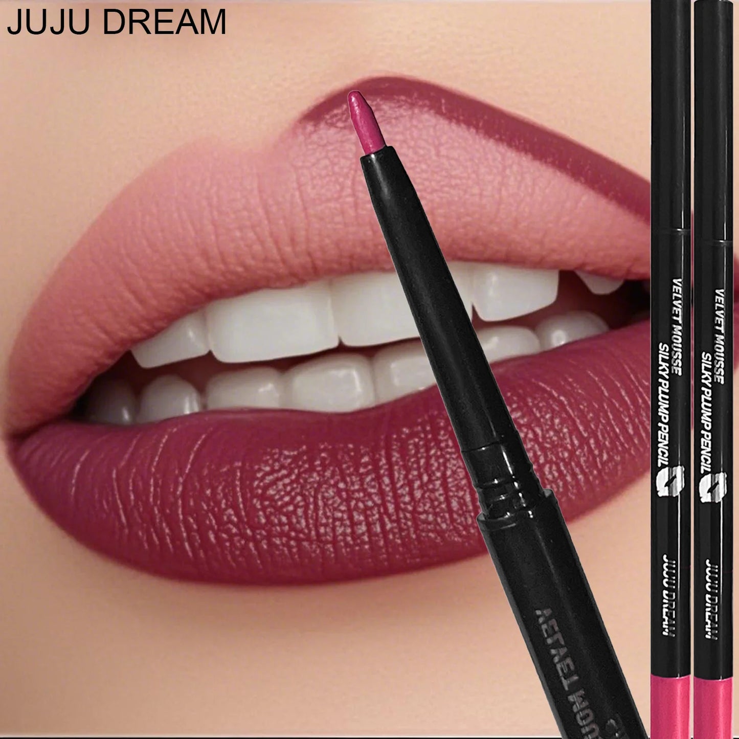 Lip liner, lip brush, lip pencil, one-piece outline, three-dimensional full lip shape, long-lasting and easy to color