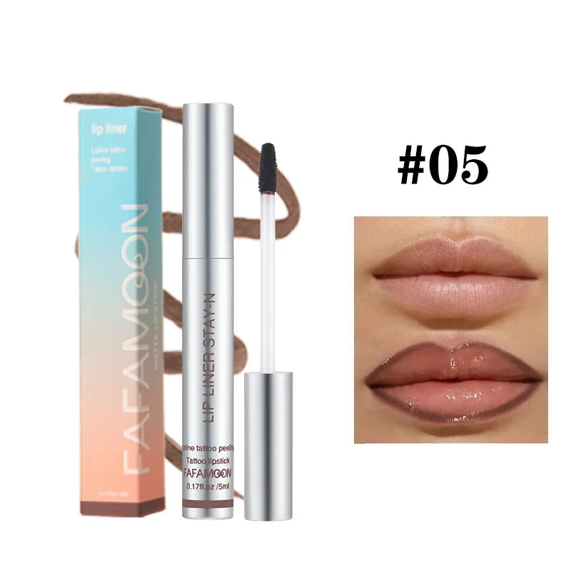 Lustrelle 6-color lip liner, peel-off lip liner tattoo