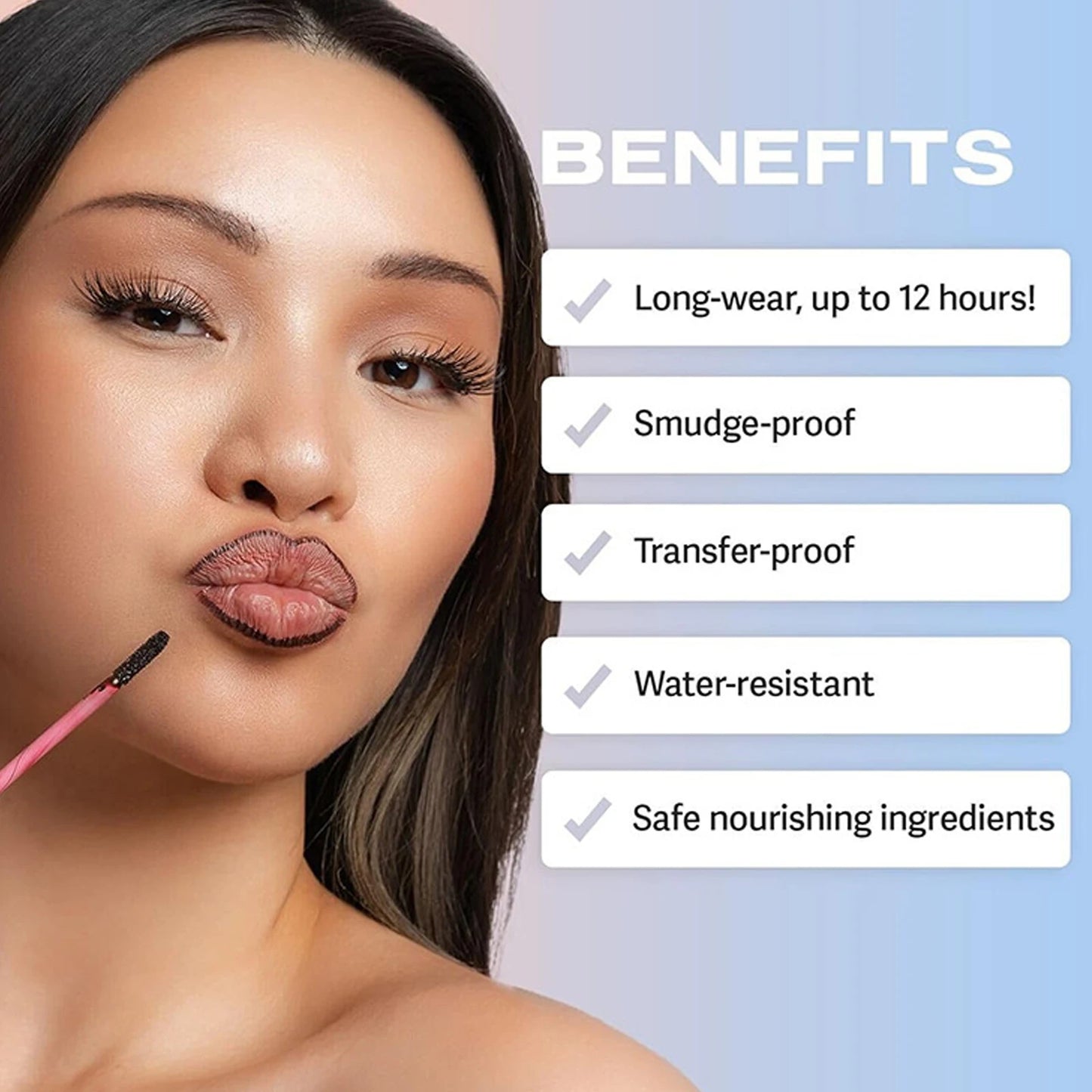 Lustrelle 6-color lip liner, peel-off lip liner tattoo