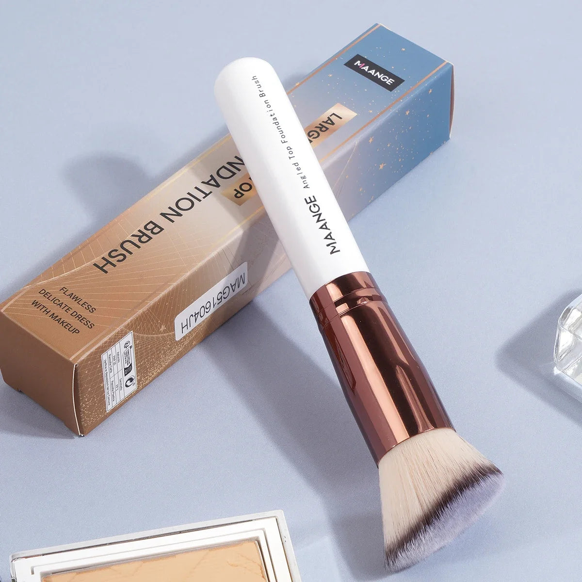 Lustrelle MAANGE 2PCS Foundation Makeup Brush Set Flat