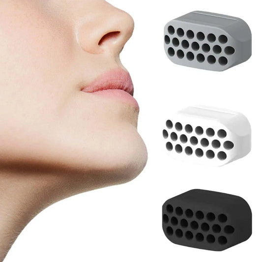 Lustrelle 2pcs-jaw Exerciser Set Silicone Jaw Clamp Trainer